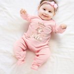 Personalized Jesus Love You Little Sheep 100% Cotton Baby Bodysuit Hat Blanket Gift Box Set Baptism Baby Shower Gift for Newborn New Parents