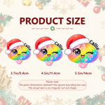 Personalized Christmas Theme Dumpling  Acrylic Hanging Ornament with Name Tree Decoration Christmas Gift for Kids