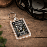 Personalised American Football Player Acrylic Keyring with Team Name and Shirt Number Game Day Birthday Gift for American Football Players Coaches