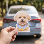 Imán magnético personalizado para el coche con una foto de la carita de tu mascota; decoración para el coche; regalo conmemorativo en caso de pérdida de una mascota, ideal para los amantes de las masc