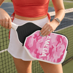 Personalised Camouflage Pickleball Paddle Cover with Name and Hook Sports Accessory Game Day Birthday Gift for Pickleball Players Lovers