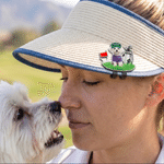 Personalised 3D-Effect Artwork Pet Photo Golf Ball Marker Magnetic Hat Clip with Name Golf Club Game Day Birthday Gift for Golfer Pet Owner Lover