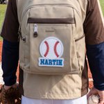 Personalized Multicolor Embroidery Football Softball Soccer Name Patch Clothing Decoration Team Game Day Gift for Athletes Sports Lovers