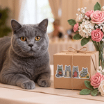 Adesivi personalizzati per etichette di gomitoli di lana con foto di animali domestici in stile cartone animato: regalo di Natale, per le feste o per un anniversario, per gli amanti degli animali e gl
