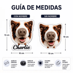 Imán para nevera personalizado con foto de mascota y nariz 3D con nombre regalo de cumpleaños para amantes de los perros