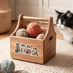 Adesivi personalizzati per etichette di gomitoli di lana con foto di animali domestici in stile cartone animato: regalo di Natale, per le feste o per un anniversario, per gli amanti degli animali e gl