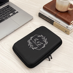 Personalised Monogram Cable Storage Case with Name and Letter Travel Tech Accessory Birthday Gift for Traveller Businessman