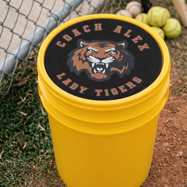 Personalized Baseball Softball Team Logo Comfortable Bucket Seat Cushion with Text and Logo Sports Use Appreciation Birthday Gift for Coaches Players