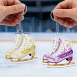 Personalized Figure Skating Acrylic Ornament with Name Game Day Birthday Gift for Figure Skating Students Enthusiasts