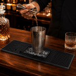 Personalized Retro Drink Welcome Great Times Non-Slip Bar Mat Drink Coaster with Name Year and Text Home Bar Decor Birthday Gift for Bar Owner Father
