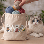 Adesivi personalizzati per etichette di gomitoli di lana con foto di animali domestici in stile cartone animato: regalo di Natale, per le feste o per un anniversario, per gli amanti degli animali e gl