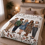 Personalized 3D-Effect Artwork Character Photo Butterfly Soft Throw Blanket with Name and Text Home Decor Birthday Gift for Friends Besties