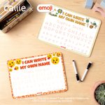Personalised Playful Emoji Scene Fantasy Unicorn Acrylic Name Tracing Writing Practice Board Back To School Gift for Kids | Callie × emoji ™