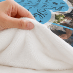 Personalized Memorial Photo Collage Butterfly Soft Throw Blanket with Nickname and Year Home Decor Memorial Day Sympathy Gift for Family Friends
