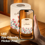 Personalized Birth Flower Dimmable Touch Control Night Light with Name and Adjustable Colour Bedroom Decor Birthday Gift for New Mom Women Friends