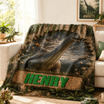 Couverture douillette personnalisée avec motif de dinosaure préhistorique en relief 3D, avec prénom – Décoration de chambre – Cadeau d'anniversaire pour les petits garçons