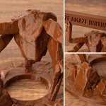 Personalized 3D Printed Alien Creature Figurine Desk Decoration with 1-4 Signs Home Office Decor Birthday Gift for Book Lover Sci-Fi Fan