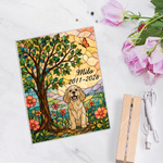 Personalised Stained Glass Style Pet Photo Clear Acrylic LED Night Light with Name and Year Pet Memorial Birthday Anniversary Gift for Pet Owners