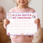 Personalised Playful Emoji Scene Fantasy Unicorn Acrylic Name Tracing Writing Practice Board Back To School Gift for Kids | Callie × emoji ™