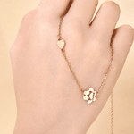 Personalised Heart Paw Print Sterling Silver Necklace with Engraved Name Birthday Memorial Gift for Dog Cat Pet Lovers