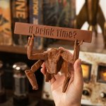 Personalized 3D Printed Alien Creature Figurine Desk Decoration with 1-4 Signs Home Office Decor Birthday Gift for Book Lover Sci-Fi Fan