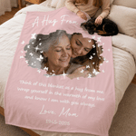 Personalized Memorial Photo Collage Butterfly Soft Throw Blanket with Nickname and Year Home Decor Memorial Day Sympathy Gift for Family Friends