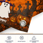 Personalized Halloween Theme 2-6 Ghosts Banner Backdrop with Name Wall Decoration Halloween Family Party Gift for Halloween Lovers
