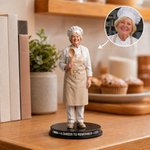 Personalised Retired Teacher Military Chef Career Theme Creative Photo to 3D Figure with Name Retirement Appreciation Birthday Gift Family Friend