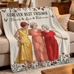 Personalized 3D-Effect Artwork Character Photo Butterfly Soft Throw Blanket with Name and Text Home Decor Birthday Gift for Friends Besties