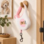 Personalisierte Hundeleine mit Foto & Namen | 3 m reflektierendes Gurtband | Rollleine | Hundezubehör | Geschenk für Herrchen & Frauchen