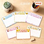 Personalised Playful Emoji Scene Fantasy Unicorn Acrylic Name Tracing Writing Practice Board Back To School Gift for Kids | Callie × emoji ™