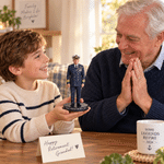 Personalised Retired Teacher Military Chef Career Theme Creative Photo to 3D Figure with Name Retirement Appreciation Birthday Gift Family Friend