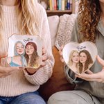Personalized Watercolor Besties Photo Ceramic Jewelry Dish Home Decor Birthday Christmas Gift for Besties Friends
