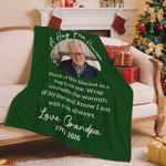 Personalized Memorial Photo Collage Butterfly Soft Throw Blanket with Nickname and Year Home Decor Memorial Day Sympathy Gift for Family Friends