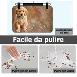Tappetino sottociotola personalizzato in stile ritratto a olio e nome - Regalo di compleanno per cani, gatti o amanti di animali