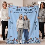Personalized 3D-Effect Artwork Character Photo Butterfly Soft Throw Blanket with Name and Text Home Decor Birthday Gift for Friends Besties