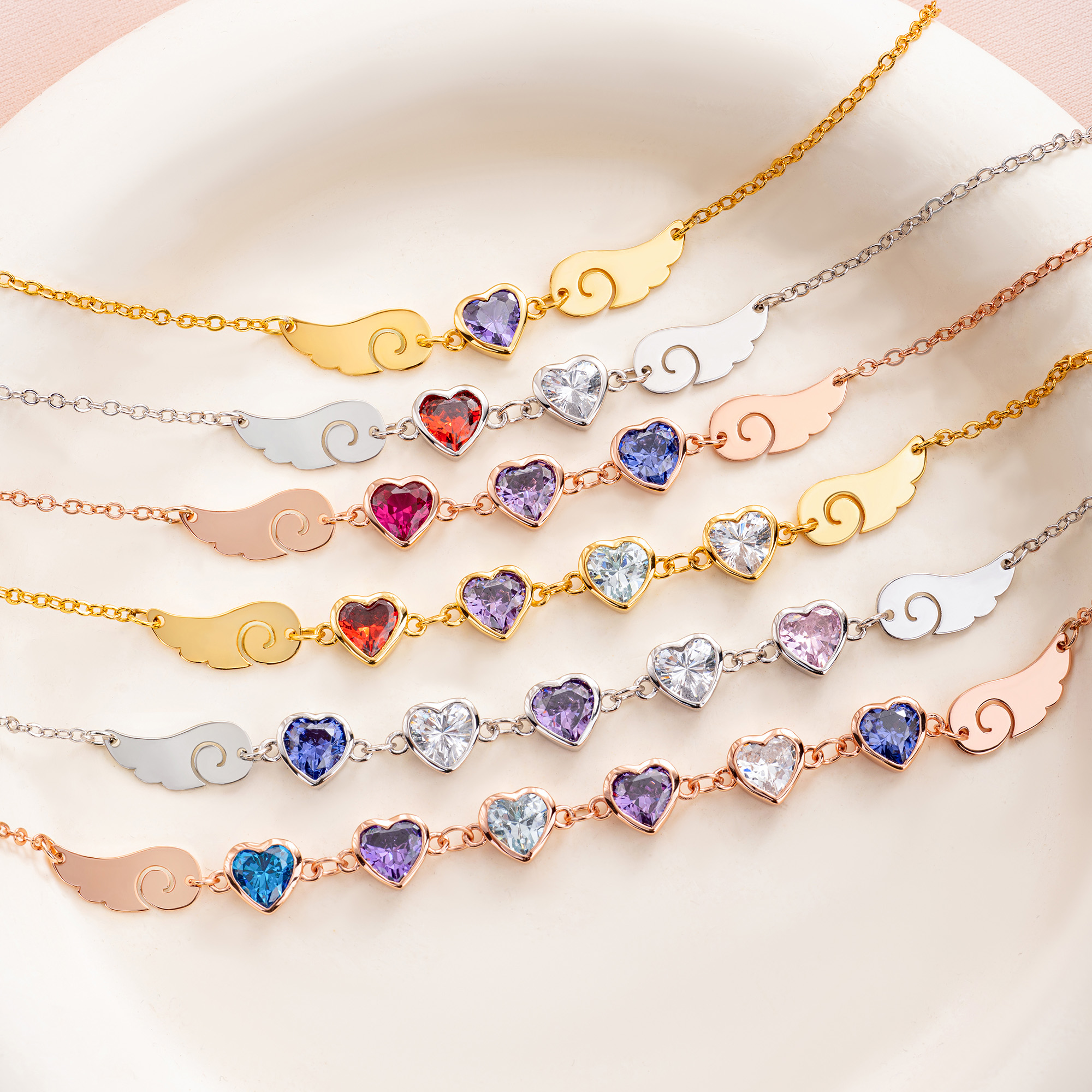 Bracelet Ailes d'ange personnalisé