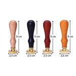 Gepersonaliseerde keramische stempel in diverse kleuren met patroon en naam voor pottenbakken en kleibewerking - verjaardagscadeau voor pottenbakkers