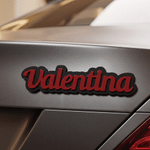 Personalised Multicolour 3D Effect Acrylic Waterproof Car Emblem Badge with Text Car Decor Birthday Gift for Car Owners Family Friends