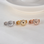 Anillo de plata de ley personalizado con foto de mascota: delicada joya con nombre, recuerdo tras la pérdida de una mascota, regalo para propietarios de mascotas y padres