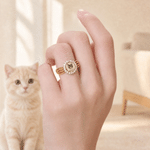 Anillo de plata de ley personalizado con foto de mascota: delicada joya con nombre, recuerdo tras la pérdida de una mascota, regalo para propietarios de mascotas y padres