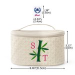 Personalised Portable Secret Garden Mahjong Tile with Initial Bamboo Bag Birthday Anniversary Gift for Mahjong Lovers Mahjong League Member