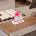 ersonalized 3D Printed Hairdressing Nail Artist Scissors Business Card Holder with Text Beauty Salon Opening Gift for Hairstylist Nail Technician