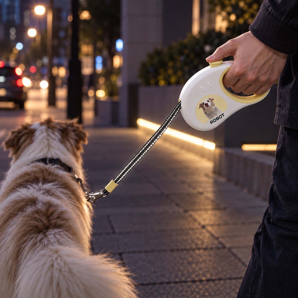 Laisse pour animal de compagnie rétractable personnalisée avec photo et nom - Cadeau d'usage quotidien pour les propriétaires de chiens chats 5