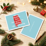 Personalized Long Distance US State Double-Sided Greeting Card with Family Name Housewarming Christmas Gift for Family Friends