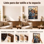 Impresión en lienzo personalizada estilo pintura al óleo foto de pareja y nombre decoración del hogar regalo de aniversario para parejas