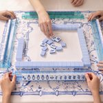 Personalised Portable Secret Garden Mahjong Tile with Initial Bamboo Bag Birthday Anniversary Gift for Mahjong Lovers Mahjong League Member