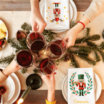 Personalized Christmas Nutcracker Reusable Napkin with Name Holiday Table Decor Christmas Gift for Family Friends