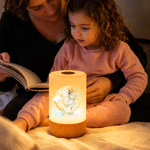 Luz nocturna LED personalizada con diseño de nube de colores, flor de nacimiento y toque de hadas, con control táctil, para dormitorio o habitación infantil; regalo de cumpleaños para niños, amigos y  5