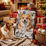 Personalized Oil Painting Style Sleeping Pet Photo Canvas Prints with Name Home Decor Ship from USA Christmas Birthday Gift for Pet Lovers